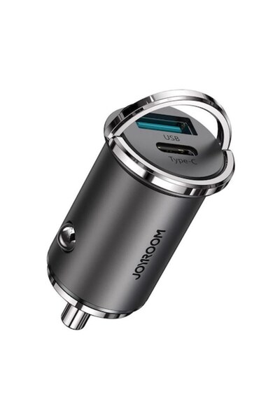 Joyroom Car Charger USB, Type-C, Fast Charging, 45W - (C-A35) - Gray