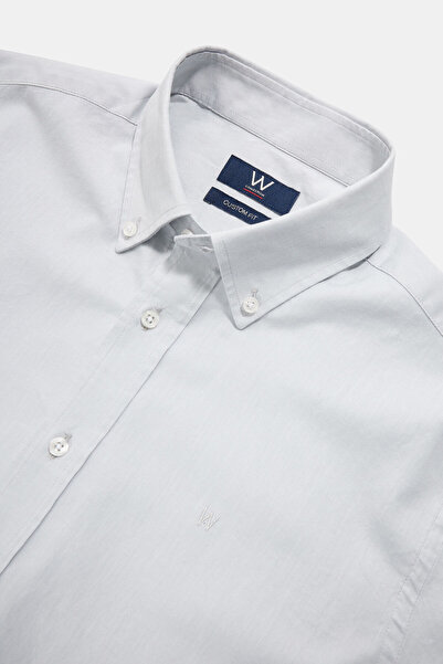 W Collection GRİ UZUN KOLLU GÖMLEK