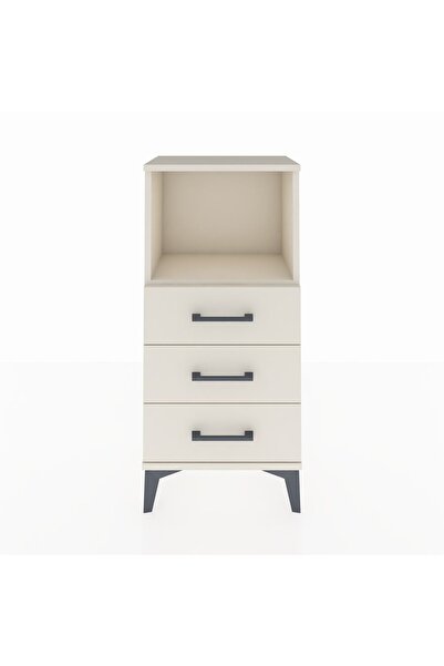 Dienni Arges Komodin Tek Raflı 3 Çekmeceli 44x30x96 Aytaşı-Aytaşı