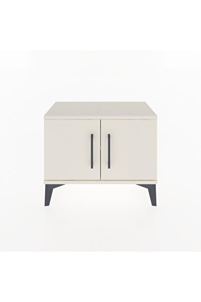 Dienni Arges Komodin Tek Raflı 2 Kapaklı 60x30x48 Aytaşı-Aytaşı