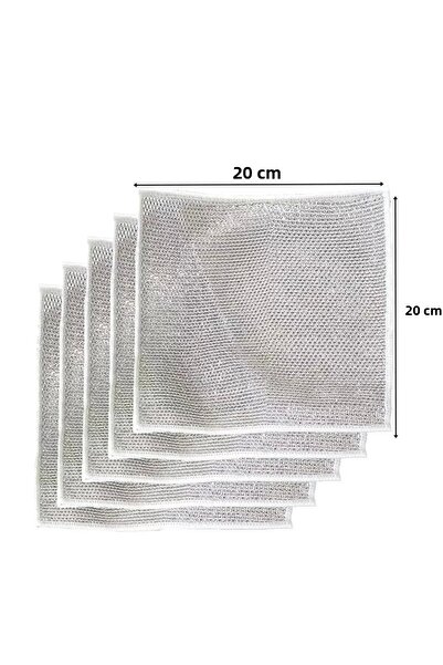The LOG INVEST 5Pcs Multifunctional Non-Scratch Wire Dishcloth Dish Towel Dish Cleaning Scrubbing Cloth