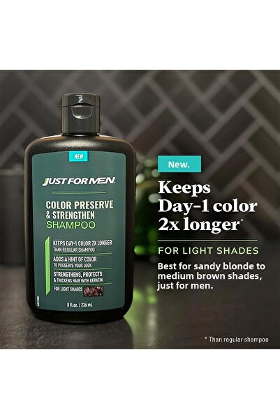Just For Men Color Protective and Strengthening Shampoo Light Shades 236ml