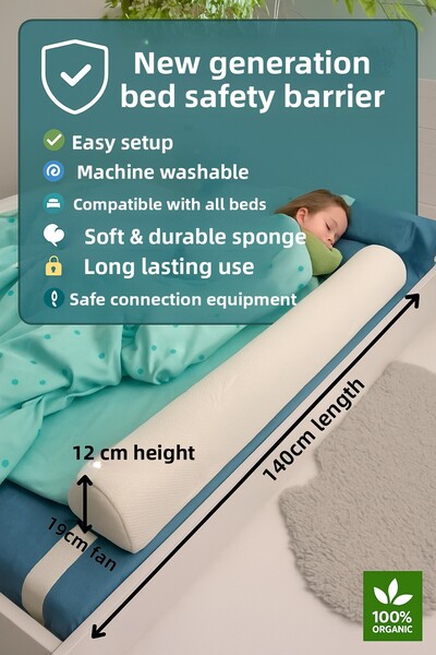 Dizanor حاجز سرير إسفنجي من الجيل الجديد 140 سم