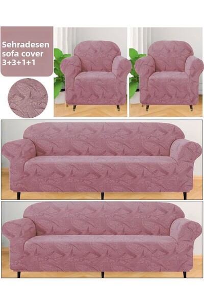 StarMall Set huse pentru canapea Set huse pentru canapea extensibilă 3 3 1 1 ...