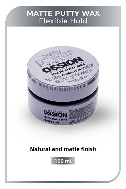 Ossion معجون تثبيت مرن من مورفوس، شمع كريمي مطفي، 100 مل