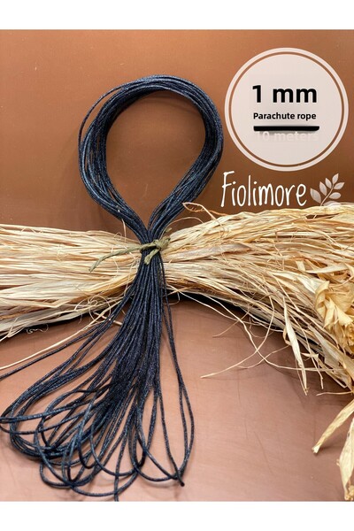 Fiolimore Snur de parașuta Culoare neagră Calitate 1 10 metri Bijuterii Brăța...