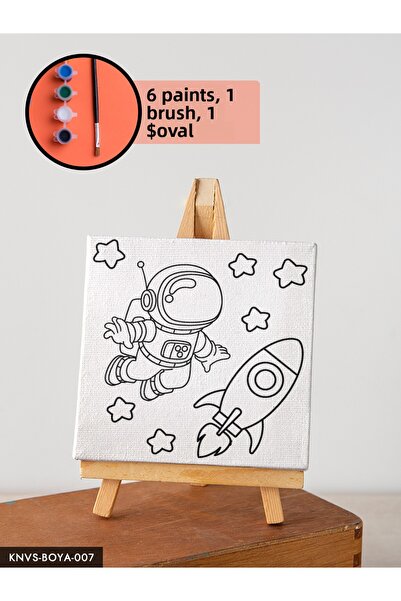 CeSht مجموعة الرسم على القماش مع حامل الرسم تتضمن فرشاة الرسم ودهانات