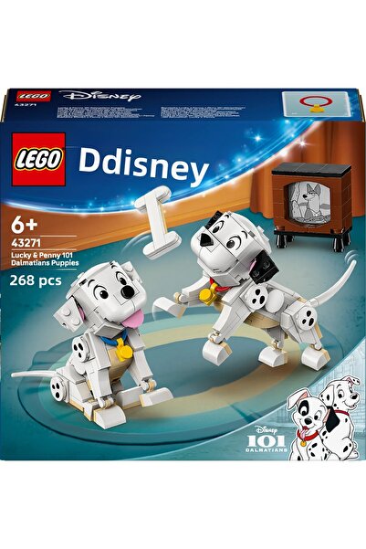 LEGO Set de construcție Disney - Căței Lucky și Penny din 101 Dalmațieni 43271, 268 de piese