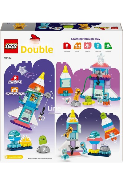 LEGO ® Duplo ® 3 in 1 Space Shuttle Adventure 10422 - 3+ Educational Toy Construction Set (58 Pieces)