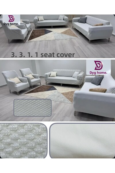 dyg home Husa pentru scaune Husa pentru scaune 3 3 1 1 Set de lounge Husa pen...