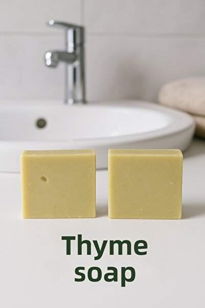 Newleaf 2 قطعة صابون الزعتر - صابون طبيعي مطهر ومنظف للمسام 110 جرام