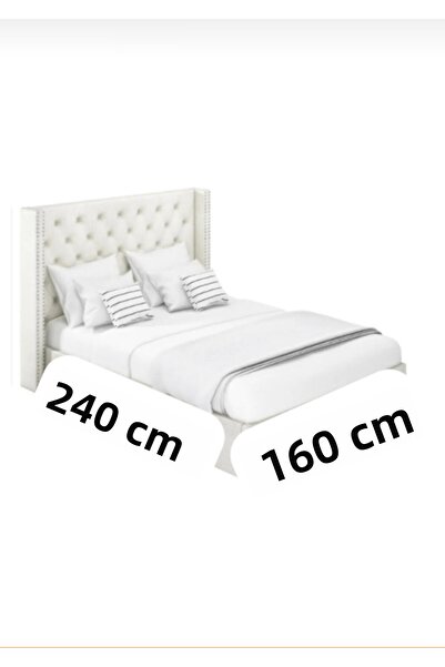 By Masuaa Cotton Single Plain White Bed Sheet 240X160 cm