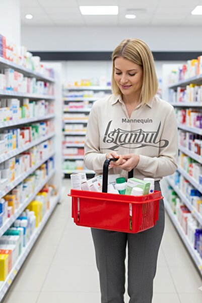 Manken İstanbul 7 Liter Cosmetic Basket - 3 Pieces of Bijouterie, Stationery and Hardware Basket