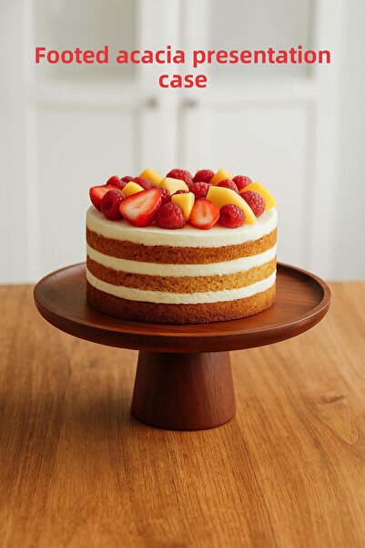 Depa Acacia Footed Presentation Plate & Presentation Plate & Presentation Ser...