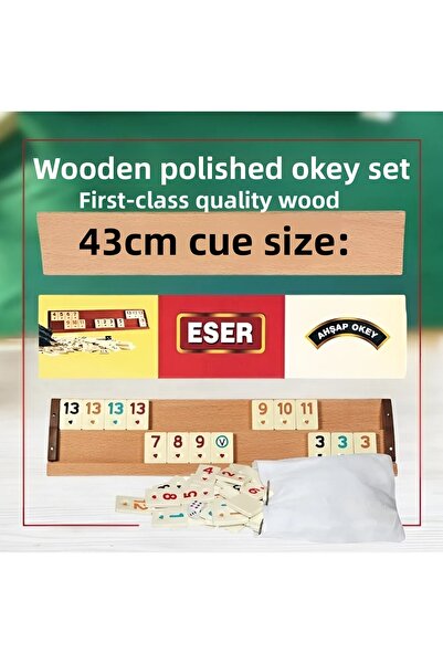 Wolawood Custom Made Natural Wooden Okey Set & Handcrafted Luxury Design, Vip...