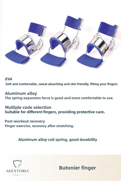 Akestoria Med Spring-Loaded Butonier Finger Splint