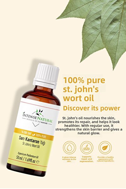 İntense Natural زيت نبتة سانت جون - 50 مل، طبيعي ونقي 100%