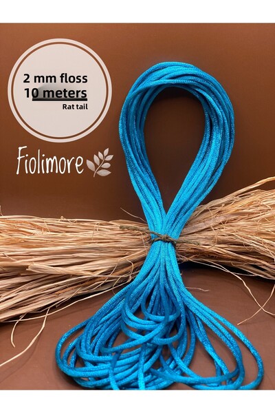 Fiolimore Snur de culoare petrol (Coada de șobolan) 2 mm 10 metri Snur pentru...