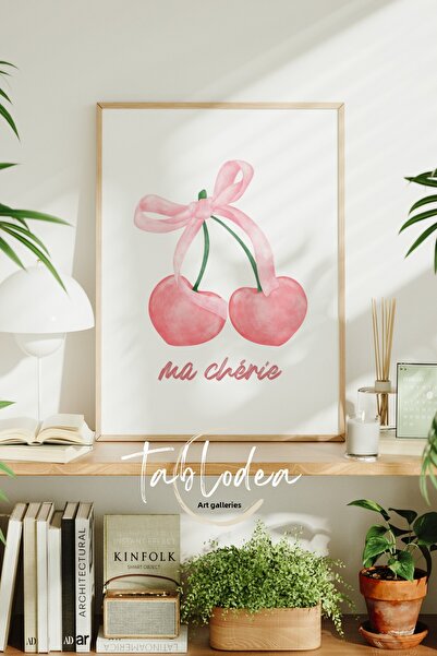 tablodea Tablou Ma Chérie Cireșe Roz, Poster Modern Încadrat, Tablou Pinteres...