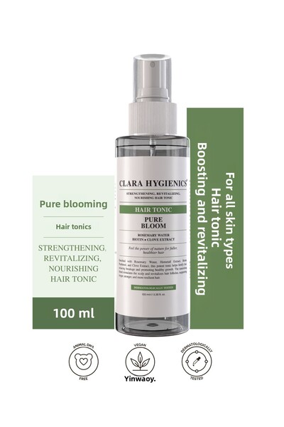 Clara Hygienics مقوي الشعر النباتي المعزز بالبيوتين 100 مل