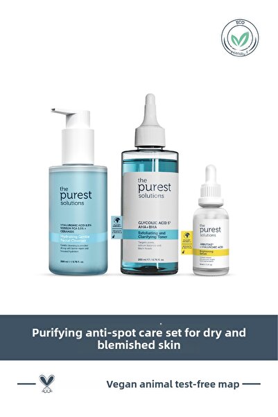 The Purest Solutions Purifying Anti-Blemish Care Set for Dry and Blemished Skin