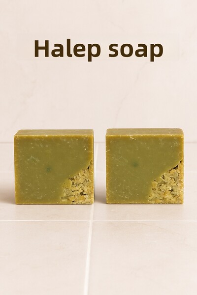 Newleaf Aleppo Gar Soap – Traditional Natural Soap with Olive Oil and Rosemary 110g