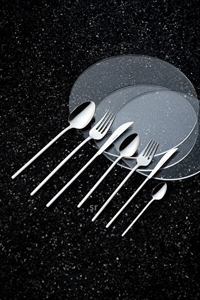 Emsan Lora 84 Piece Boxed Fork Spoon Knife Set for 12 Persons