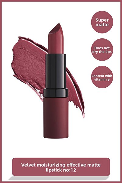 Golden Rose أحمر شفاه مخملي مطفي رقم 12 روز - مات روج