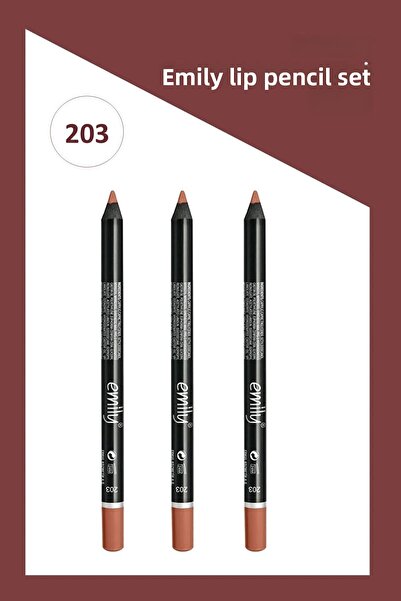 Golden Rose قلم تحديد الشفاه إميلي رقم: 203 3 قطع
