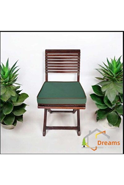 DÜŞLER EV TEKSTİLİ 40x40 Μαξιλάρι καρέκλας χωρίς σχέδιο, ανθεκτικό στο νερό και τις λεκέδες, από ύφασμα Duck, με φερμουάρ και κορδόνια, 5 cm