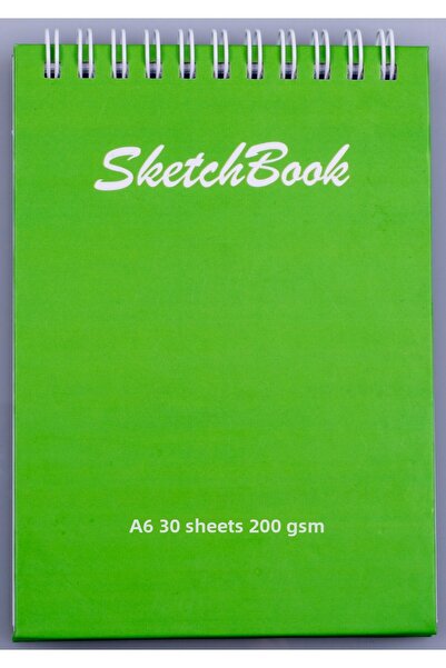 Pagos Yayınları A6 Hard Cover Sketchbook 200 Gr. 30 Sheets (60 Pages) 10.5 X 14.8 cm Sketchbook