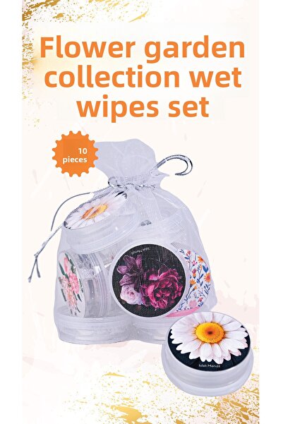 HandyTowel مناديل التنظيف الطبيعية من مجموعة فلورال جاردن، طبيعية 100%