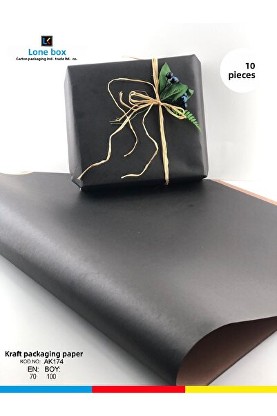 Feza Kutu ورق تغليف ورق كرافت ورق تغليف ورق هدايا ورق تغليف مهر السنة الجديدة 70x100 (10 قطع)