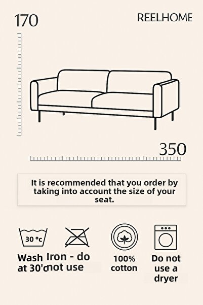 rellhome Şal de canapea texturat din bumbac 170x350 cm dimensiune Battal – pătură TV cu franjuri şi husă decorativă pentru canapea