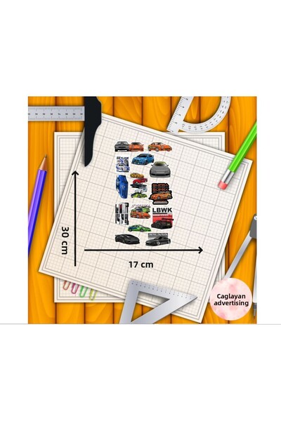 Çağlayan Reklam Fast and Furious Sticker Pack - Notebook - Laptop Sticker Decal 30X17Cm