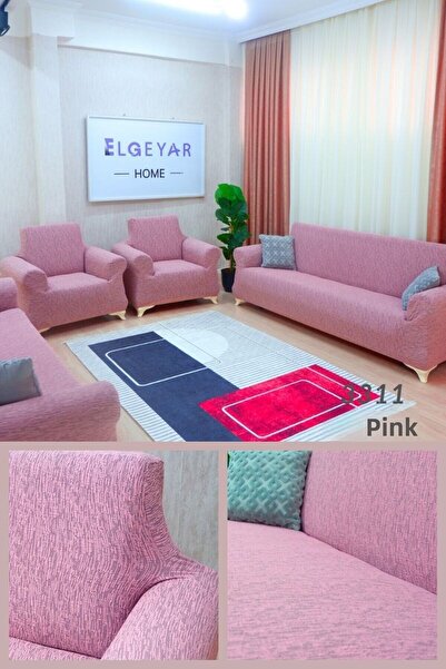 elgeyar Fotoliu și canapea jacquard flexibile - model cu băț, fără fustă 3+3+1+1 set