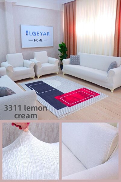 elgeyar أريكة جاكار، أريكة، غطاء سرير، نمط عصا مرن بدون تنورة لمجموعة 3+3+1+1