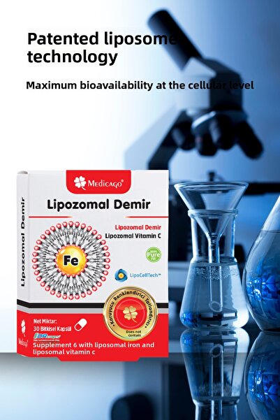 MedicaGo الحديد الليبوزومي 30 كبسولة