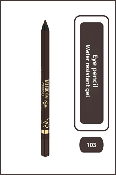Golden Rose Tattoo Gel Eyepencil 103 Brown Permanent Gel Eye Liner 1.2 g