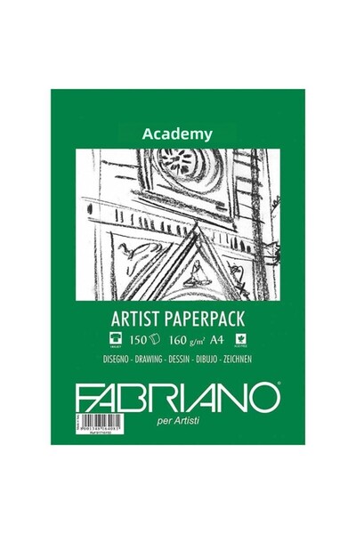 Fabriano Accademia Artists Paperpack Natural Grain 160gr A4 (21x29.7cm) 150 Sheets