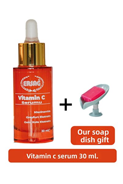 Ersağ Vitamin C Skin Serum 30 ml - Our Soap Dispenser Gift 396-061