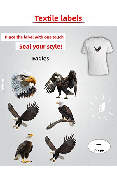 AGG Reklam مجموعة من 6 ملصقات ملابس تلتصق بالكي من كارتيلز