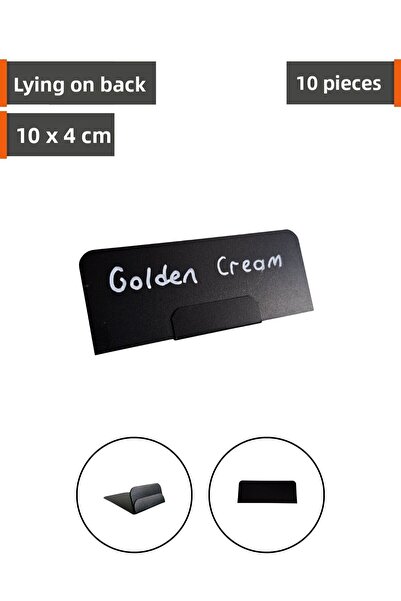 Şeffaf Etiket 10 τεμάχια διακοσμητικής μαύρης ετικέτας που διαγράφεται, με βά...