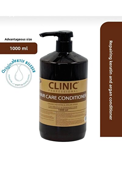 CLINIC PYROO كريم العناية بالشعر القابل للتصفيف مع الكيراتين والأرغان - 1000 مل