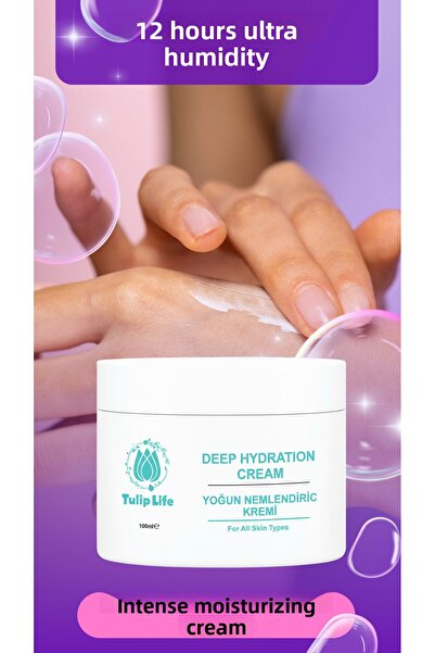 Tuliplife كريم ترطيب فائق للوجه والجسم يحتوي على السيراميد وحمض الهيالورونيك ...