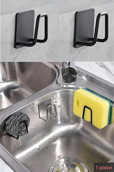 ELAMOUR حامل إسفنجة الأطباق، منظم لحوض المطبخ، حامل إسفنجة الأطباق السلكي، 1 ...