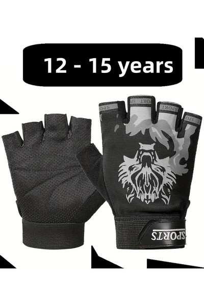 BGA Children's Youth Sports Cycling Gloves Sports Gloves for 12-15 Year Old T...