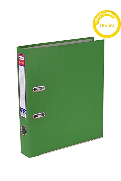 Tigra Classic Narrow Plastic Folder 30 Pieces Green Office Folder