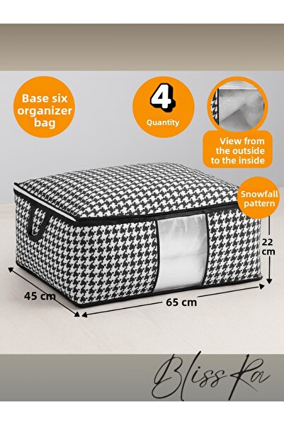 Blissra Σετ 4 τσάντες, Σετ τσάντες κάτω από το κρεβάτι, Τσάντες μεγάλου μεγέθους, Τσάντες για προίκα