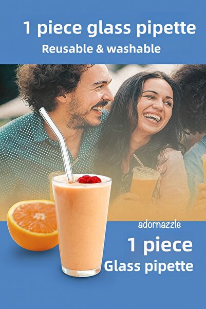 adornazzle 1Pc Clear Glass Pipette Set, Heat Resistant Pipette, Bevelled Glass Pipette